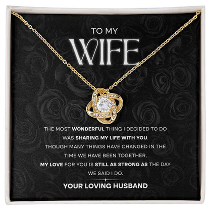 To My Soulmate – Forever & Always Love Knot Necklace