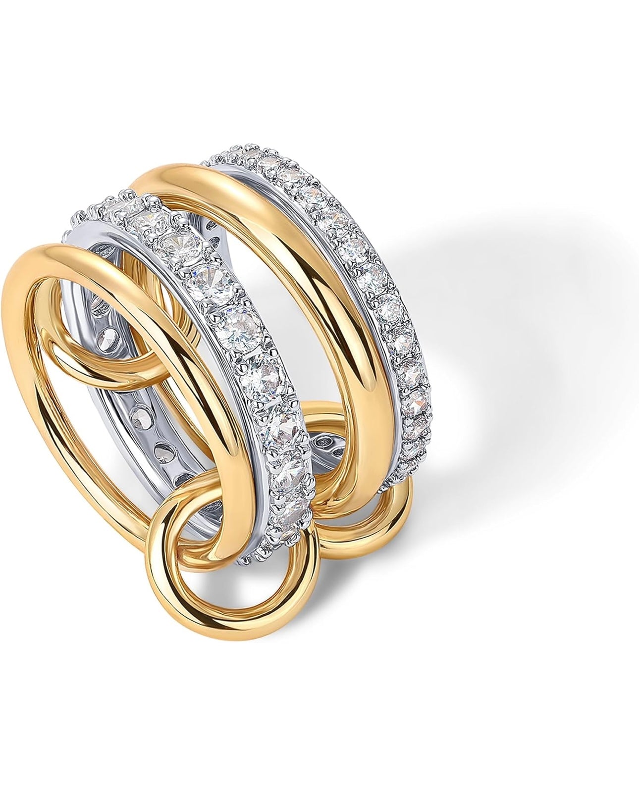 Eternity rings, interlocking rings, intertwined emotions, representing never separation, love rings